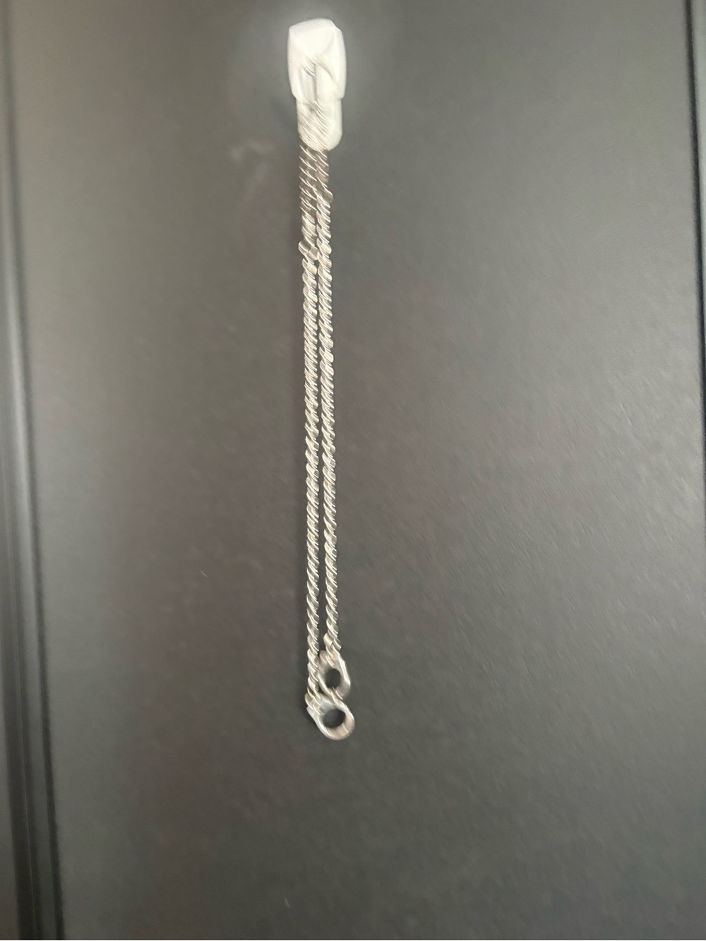Sterling Silver Double Chain Necklace - Silver